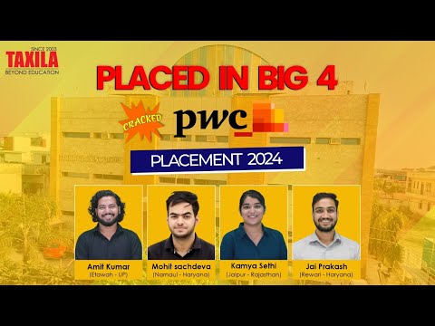 Students Placed at Big 4 | Cracked PwC | Taxila Business School | Placement 2024 | Interview Tips!!