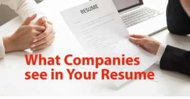 whatcompanies see in your resume