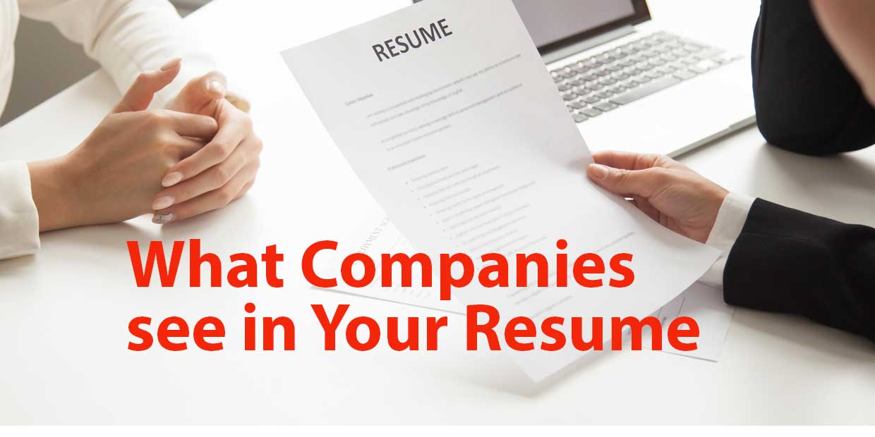 whatcompanies see in your resume