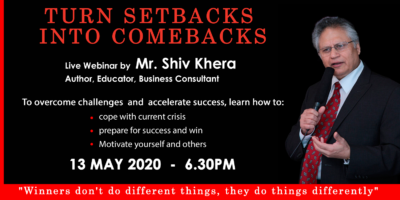 Turn setbacks into comebacks - shivkhera