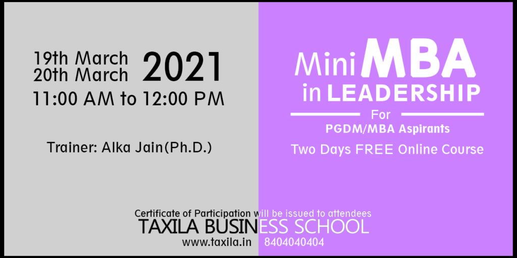 Mini MBA in Leadership - by prof alka jain Ph.D