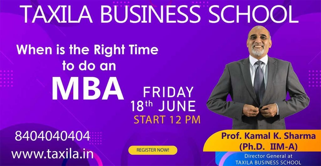 when is the right time to do an mba