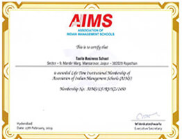 LIFE MEMBERSHIP of ‘Association of Indian Management Schools