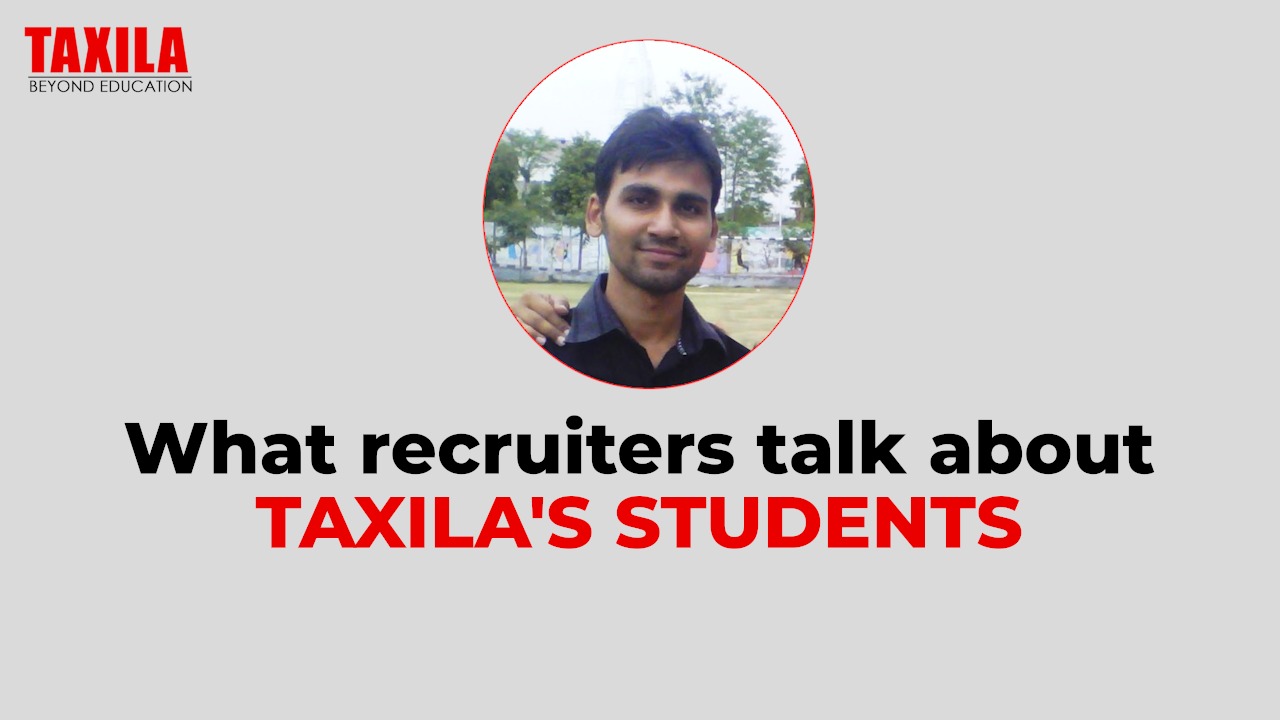 Mr. Amit Goyal, CMD Gustora Foods Pvt. Ltd. Talking about Taxila Students.