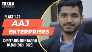Shreerang Arun Nagral Placed at AAJ Enterprises | Student (2021-2023) at Taxila Business School