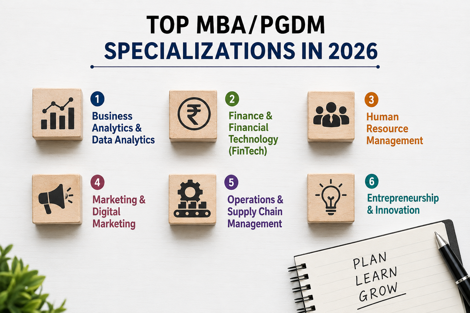 Top PGDM / MBA Specializations in 2026 | Career, Scope & How to Choose the Right One